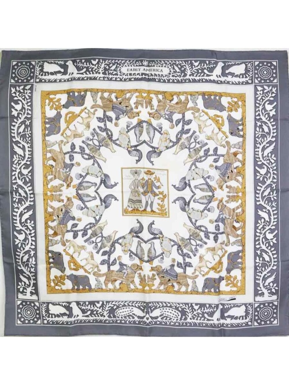 Hermes Scarf Carre 90 Early America